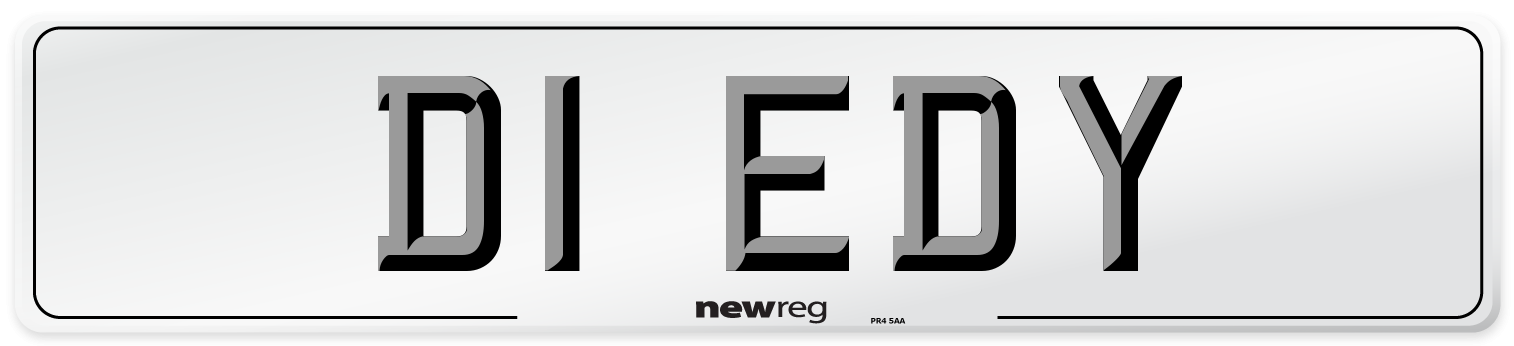D1 EDY Number Plate from New Reg